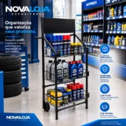Expositor desmont�vel para produtos automotivos