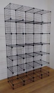 Estante aramada com 24 m�dulos