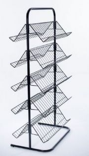 Revisteiro duplo com 10 bandejas