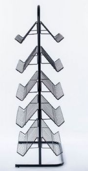 Revisteiro duplo com 10 bandejas