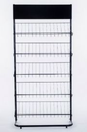 Revisteiro simples com 5 bandejas com testeira