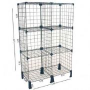 Balcão aramado com 6 módulos