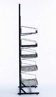 Expositor desmont�vel com 5 cestos 62 cm x 30 cm