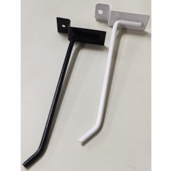 Ganchos para painel canaletado cor branco/preto