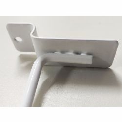 Ganchos para painel canaletado cor branco/preto