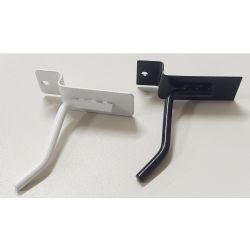 Ganchos para painel canaletado cor branco/preto