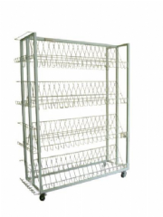 G�ndola dupla para livros e revistas com 8 bandejas