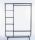 Arara closet com prateleiras laterais e 1 cabideiro